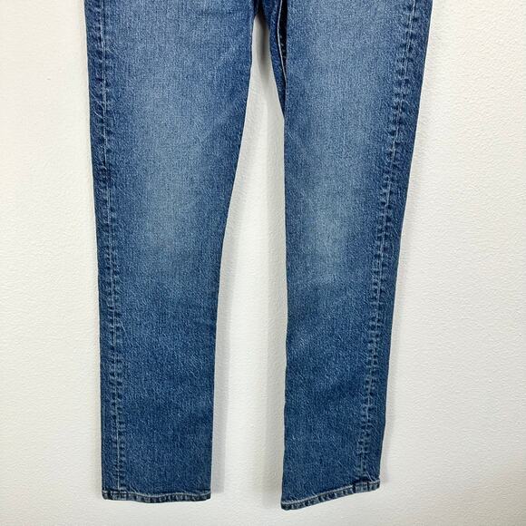 Reformation Liza High Rise Straight Cropped Jeans Laguna Size 25 - Picture 6 of 16